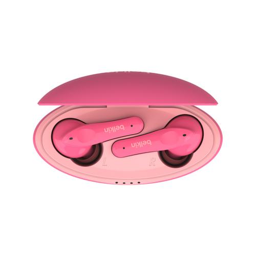 Belkin SoundForm Nano for Kids - Auriculares inalámbricos con micro - en oreja - Bluetooth - rosa - BELKIN