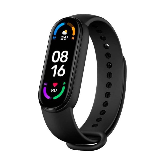 Xiaomi Mi Smart Band 6 - Rastreador de actividad con banda - TPU - negro - tamaño de la muñeca 155-219 mm - pantalla luminosa 156 - Bluetooth - 128 g - XIAOMI