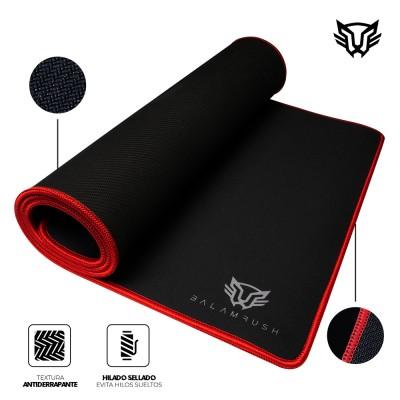 Mousepad GAMER BALAM RUSH 90x40x0.4 CM Negro y Rojo Antiderrape NAROK ONE MP750 BR-931441 BR-931441 EAN 7506215931441UPC  - BR-931441