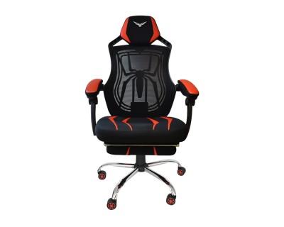 SILLA GAMER SPIDER NACEB NEGRO  ROJO CON REPOSA PIERNAS - NACEB TECHNOLOGY