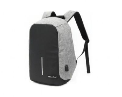 MOCHILA BACKPACK TECHZONE TZ18LBP02 ANTIRROBO 17 NEGRO GRIS - TZ18LBP02