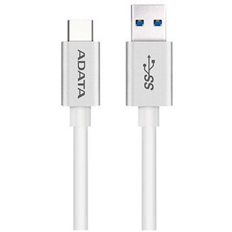 CABLE ADATA TIPOC A USB 3.0 1MPLASTICO COLOR PLATA - ACA3AL-SV