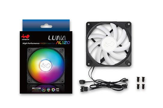 KIT DE VENTILADOR IN WIN LUNA 3PZS 5V ARGB 1800 RPM PWM LUNA TRIPLE PACK LUNA AL120 - IN WIN