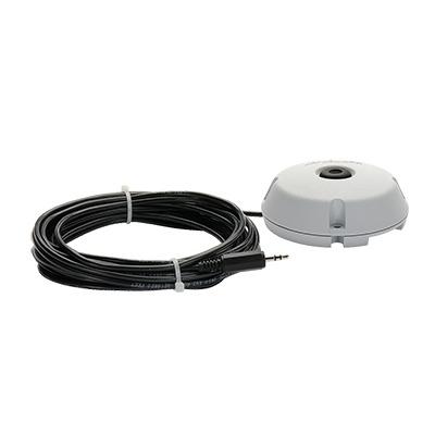 Micrófono omnidireccional con captación de sonido de 5 m, con 6 m de cable stereo para conexión directa a cámaras IP <br>  <strong>Código SAT:</strong> 52161520 <img src='https://ftp3.syscom.mx/usuarios/fotos/logotipos/louroe_electronics.png' width='20%'>  - A-ML