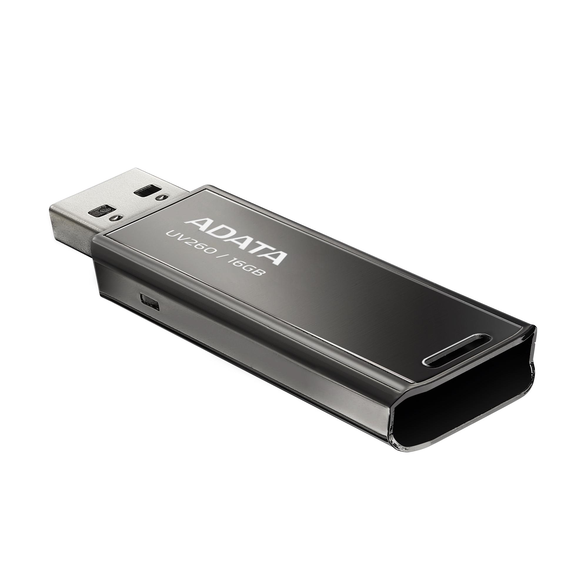 MEMORIA ADATA 64GB PLATA  USB 2.0 AUV260-64G-RBK UPC  - AUV260-64G-RBK
