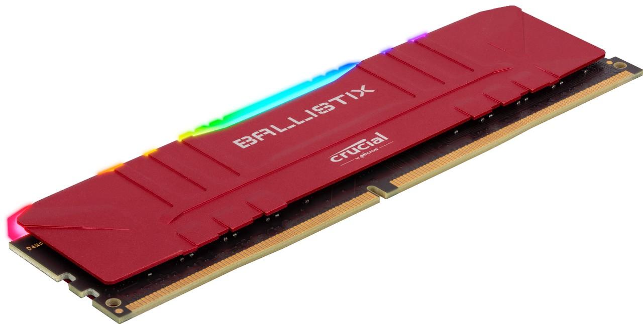 MEM DDR4 CRUCIAL BALLISTIX RED 16GB 3200MHZ CL16 RGB BL16G32C16U4RL - BL16G32C16U4RL