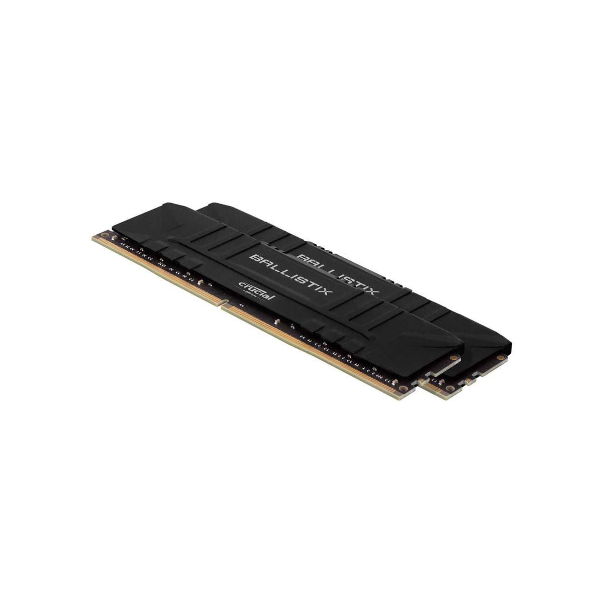 MEMORIA DIMM DDR4 CRUCIAL BALLISTIX (BL2K8G26C16U4B) 16GB KIT (2X8GB) 2666MHZ, BLACK HEATSINK, CL15 - BL2K8G26C16U4B