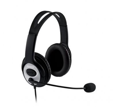 Microsoft LifeChat LX-3000 - Auricular - tamaño completo - cableado - USB - negro - MICROSOFT