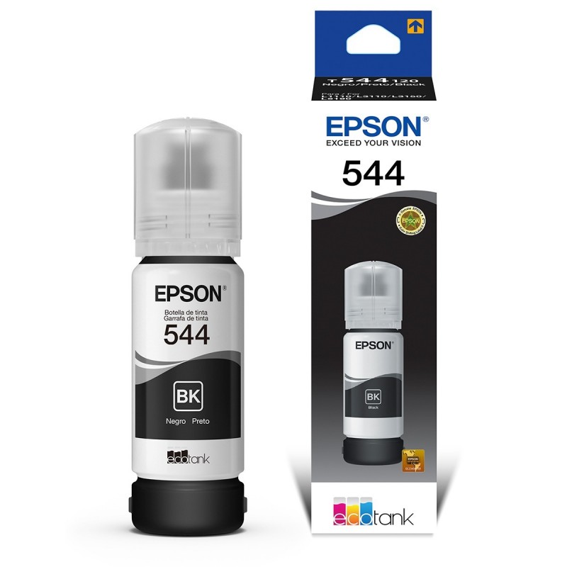 TINTA EPSON NEGRA DYE L110 / L3110 /L3150 /L5190  - Código: MATOFITINTEPSNEG | Compra en Guadalajara