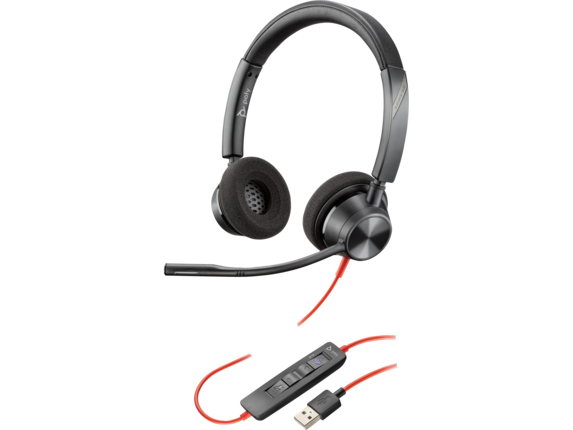 HP POLY BLACKWIRE 3320 MICROSOF  TEAMS CERTIFIED USB-A HEADSET - Código: 76J17AA | Compra en Guadalajara