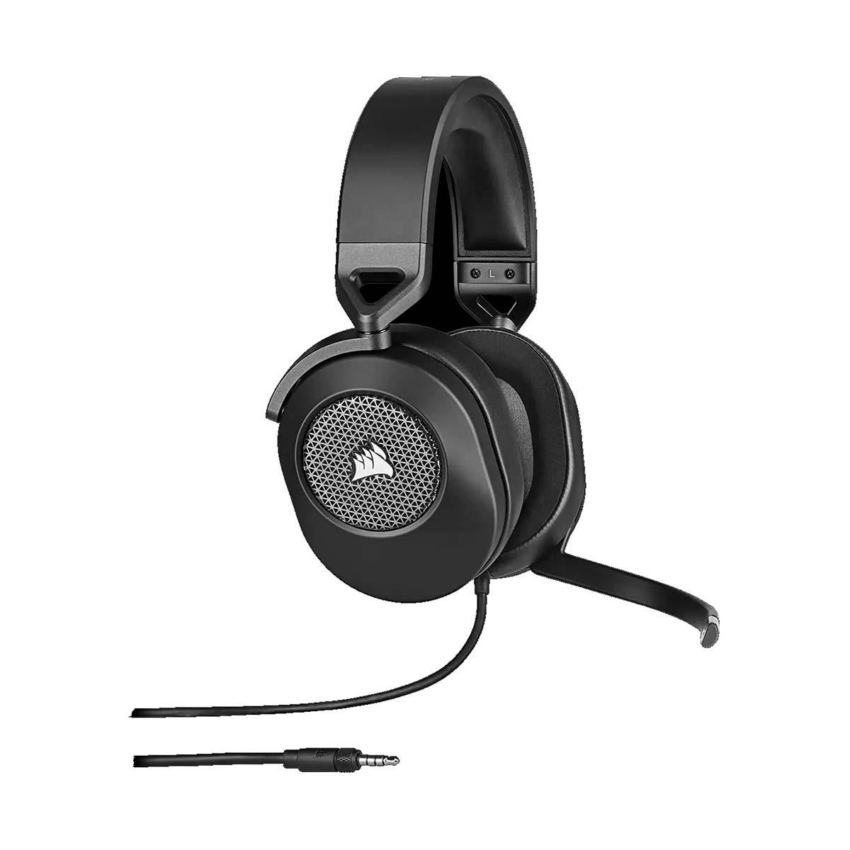 AUDIFONOS CORSAIR (CA-9011270-NA) HS65 SURROUND NEGRO 7.1CH 3.5MM USB C/MIC COMP.PC,PS4,XBOX ONE,SWI - CA-9011270-NA