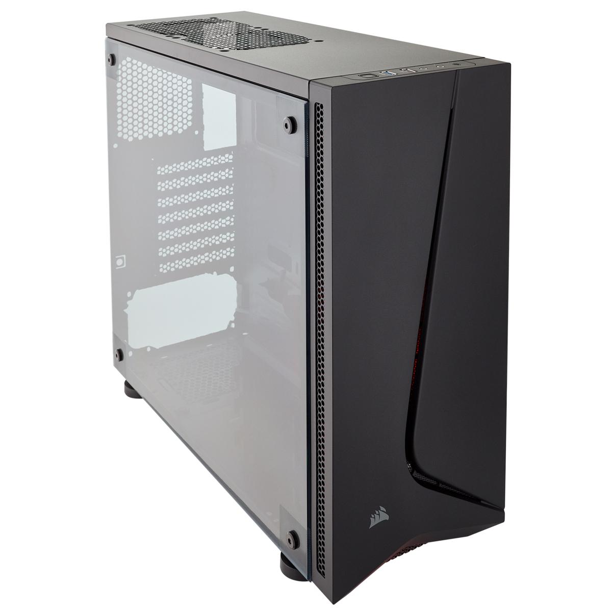 GABINETE CORSAIR (CC-9011138-WW) CARBIDE SPEC-05 NEGRO VENT. ACRILICO MED-TORRE SIN FUENTE - CC-9011138-WW