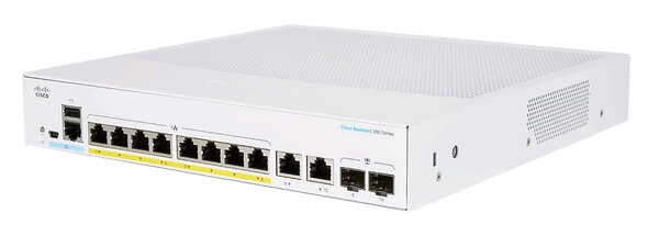 CBS250 SMART 8-PORT GE FULL PO  E EXT PS 2X1G COMBO - Código: CBS250-8FP-E-2G-NA | Compra en Guadalajara