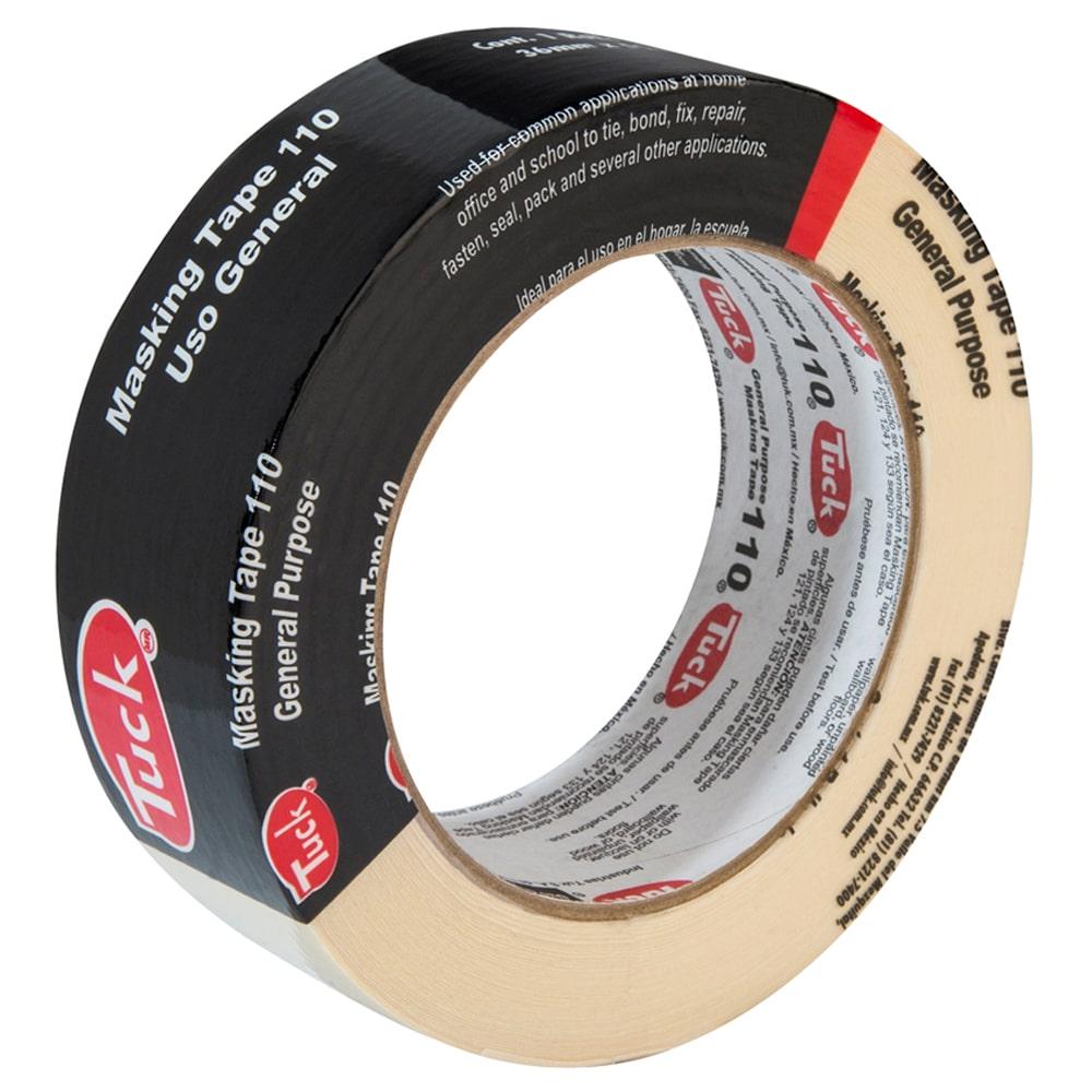 MASKING TAPE MOD 110 Cinta Adhesiva USO GENERAL ECONOMICO EMPAQUE NEGRO 12X50 mm 81101205000 PZAS/ CAJA 144 Piezas por caja - NAVITEK