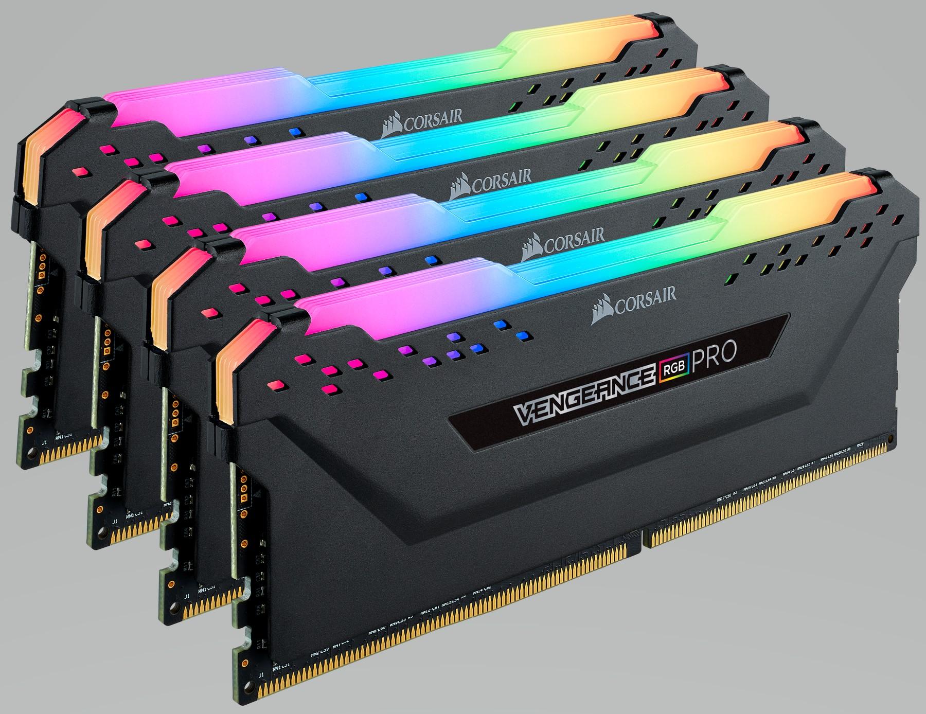 MEMORIA DDR4 CORSAIR VENG. RGB PRO 32GB 2600 4x8 CMW32GX4M4A2666C16 - CMW32GX4M4A2666C16