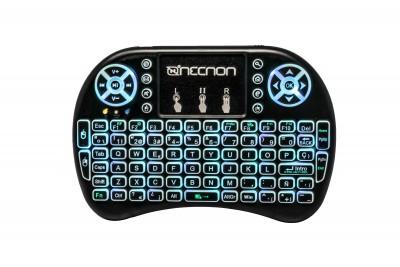 CONTROL REMOTO NECNON NBCR0101RG CON TECLADO Y MOUSEPAD RECEPTOR USB 24 RGB 7 COLORES - NBCR0101RG