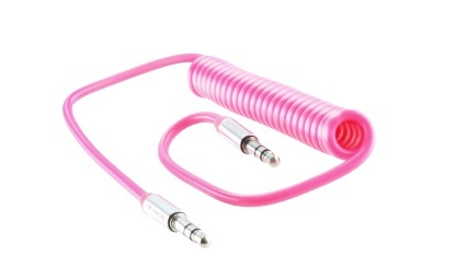 CABLE ACTECK AUXILIAR ROSA FLEXIBLE 3.5 MM AF-100 1 MTS AF-100 - LKCA-011