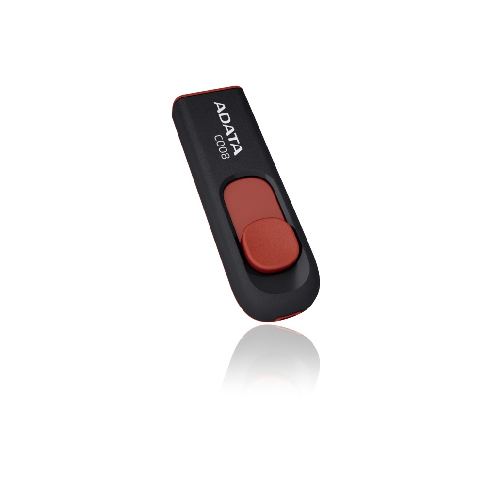 MEMORIA FLASH ADATA C008 32GB USB 2.0 NEGRO/ROJO (AC008-32G-RKD) - ADATA