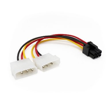 CABLE INTERNO LP4 A 6 PINES PCI  EXPRESS PARA TARJETA DE VIDEO BROB - 497691