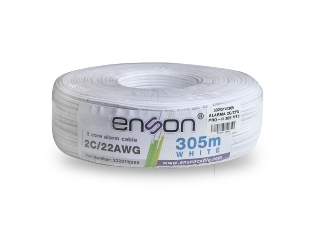 CABLE DE ALARMA ENSON SERIE PR  O-II MULTIFILAR 2C 22 AWG BOBINA DE - Código: 33201W305 | Compra en Guadalajara