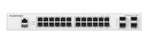 FortiSwitch124F is a performance/price competitive switch with 24x GE port 4x SFP port 1x RJ45 console Fanles - FS-124F