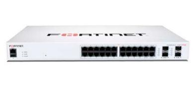 24 Ports L2 managed POE switch with 24GE ports 12 of which are POE 4 SFP max 185W limit and smart fan tem - FORTINET