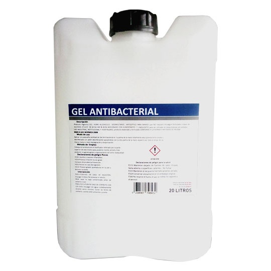 Gel antibacterial Imperial 20 Lt         Gel, no requiere enjuague, base de alcohol etílico de 70% w/w adicionado con humentantes y emolientes hipoalergénicos uso industrial, institucional y hospitalario, conforme a la norma y metodos de prueba nmx-k-631-normex-2008. 70% de alcohol con tapa.     .                                        - 746432