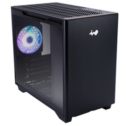 GABINETE IN WIN A3 BLACK MINITORRE ITX VIDRIO TEMPLADO 4PCI E 1USB32 2USB32 A3 - A3 BLACK