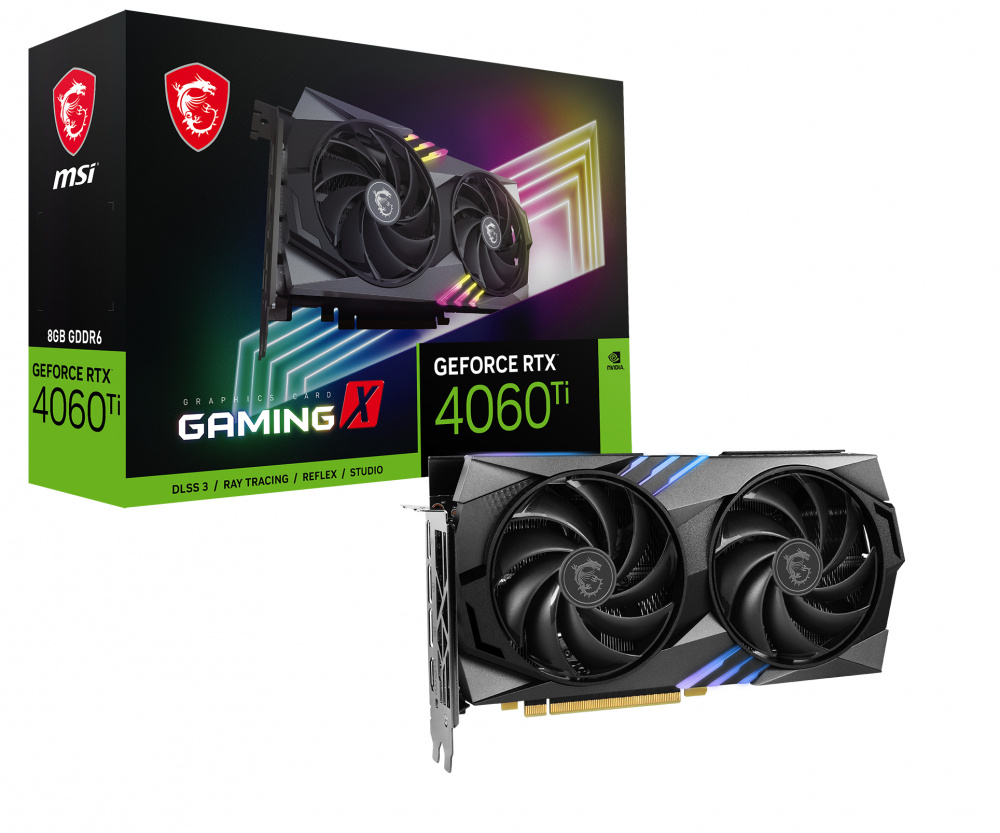 TARJETA DE VIDEO MSI GEFORCE  RTX 4060 8GB GAMING X NV EDITION - GEFORCE RTX 4060 GAM