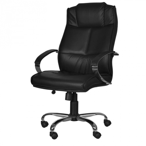 LM-Silla ejecutiva tapiz piel 5001 OFIK Altura máxima: 121.5 cm, asiento : ancho 53 cm, profundo 48 cm, respaldo: ancho 53 cm, profundo 77.5 cm. - 373-PL01