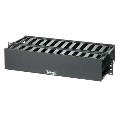 Organizador de cables Horizontal Para Rack de 19", 2U <br>  <strong>Código SAT:</strong> 43223300 - LPORG02