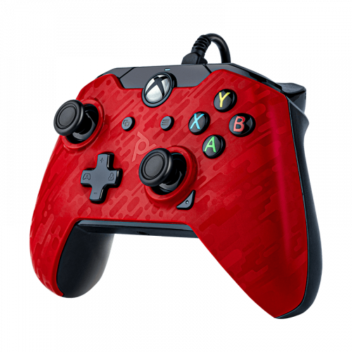 PDP WIRED CTRL FOR XBOX SERIES x-red-camo UPC 0708056067649 - 049-012-NA-CMRD