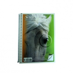 Cuaderno Scribe forma francesa mega plus Espiral sencillo, pasta semi rígida, 100 hojas, diferentes diseños                                                                                                                                                                                              cuadro chico (5 mm), con 100 hojas       - 1004542