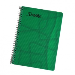 Cuaderno Scribe forma francesa clásico c Espiral doble, pasta semi rígida, 100 hojas, cartón resistente, colores surtidos                                                                                                                                                                                uadro chico (5 mm), con 100 hojas        - SCRIBE