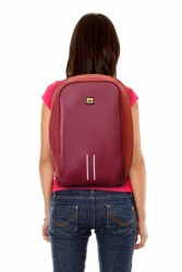 MOCHILA BACKPACK SKYPEAK ANTIRR  OBO ROJA DE 156IN CON FUNDA REPELE - Código: SHIELD-115PO | Compra en Guadalajara