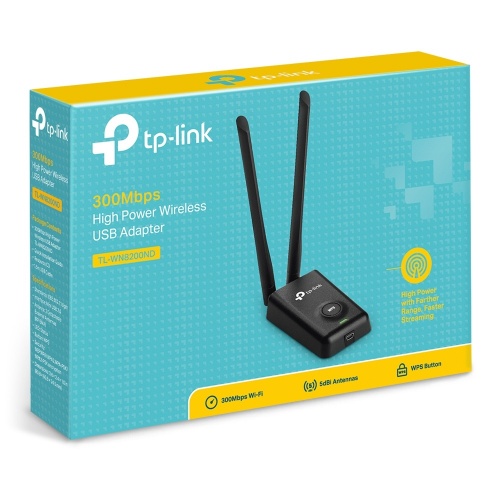 ADAPTADOR DE RED MINI USB TP-LINK WN8200ND 300Mbps 24Ghz 2 ANTENAS D WN8200ND - TP LINK