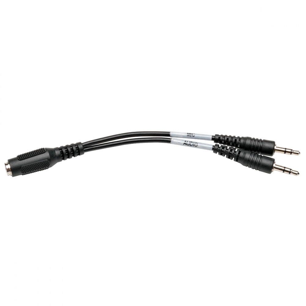 CABLE DIVISOR 35MM AUDIO PARA  DIADEMA 4 PINES H A 2X 3 PINES M - P318-06N-FMM