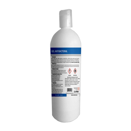 Gel antibacterial Imperial tapa de 1 Lt. No requiere enjuague, base de alcohol etílico de 70 % w/w adicionado con humentantes y emolientes hipoalergénicos uso industrial, institucional y hospitalario, conforme a la norma y metodos de prueba nmx-k-631-normex-2008. 70% de alcohol con tapa disck to .                                        - 890135