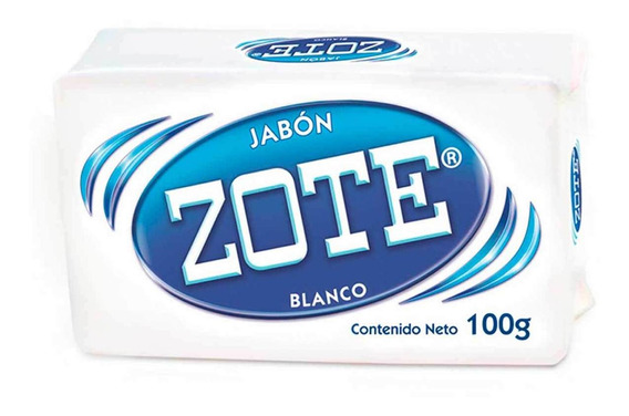 Jabon en barra blanco biodegradable Zote Jabon blanco en barra biodegradable. podras limpiar tus prendas facilmente. es un producto de gran calidad y se puede utilizar en todo tipo de telas, inclusive para lavar prendas de personas con piel sensible. presentación de 400 gr                        de 400 gr.                               - ZOTE