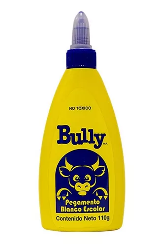 Pegamento escolar blanco Bully de 110 gr Pegamento base agua de PVA, pega madera, papel, cartón, tela, papel, etc., fácil de usar, no tóxico.                                                                                                                                                            s 1 pieza                                - 2822808