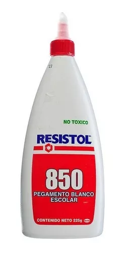 Pegamento blanco escolar Resistol 850 de Pegamento libre de solvente con gran fuerza de pegado en diversos materiales, para realizar manualidades en la escuela o en el hogar, ideal para pegar madera, papel, cartón, tela, etc., acabado invisible, agarre inmediato, no tóxico, color blanco.          35 grs                                  - 2105654