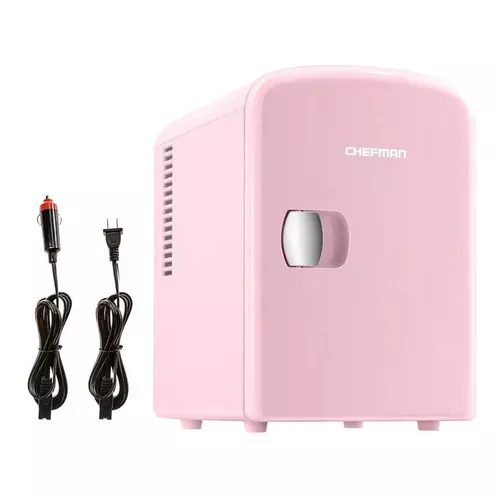 MINI REFRIGERADOR CHEFMAN PORTATIL ROSA 4 LT RJ48PINK4MX - Código: RJ48-PINK-4-MX | Compra en Guadalajara