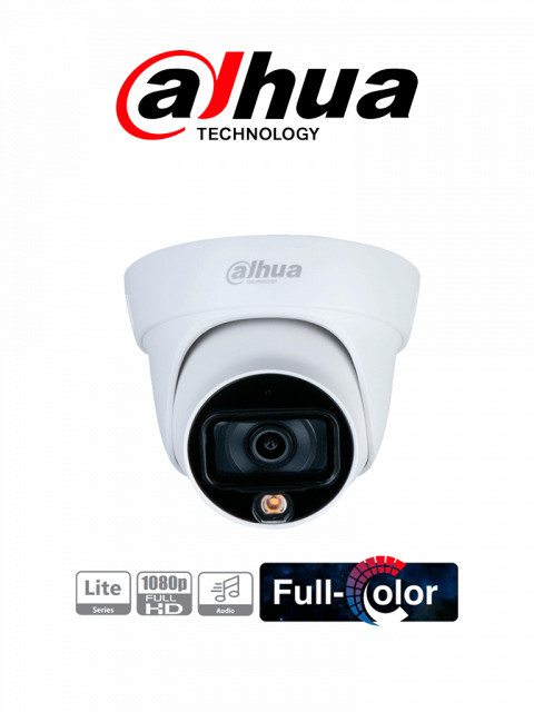 CAMARA DAHUA HDW1239TL-A-LED DOMO 1080P 2.8MM 20M IP67 AUD/INTEGRADO - DAHUA