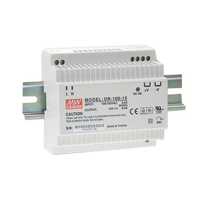 Fuente de Poder Meanwell Din Rail 24 Vcd 4.2A <br>  <strong>Código SAT:</strong> 39121100 <img src='https://ftp3.syscom.mx/usuarios/fotos/logotipos/meanwell.png' width='20%'>  - MEANWELL