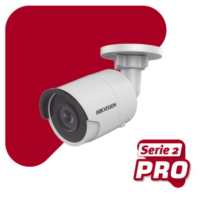 Bala IP 2 Megapixel / Serie PRO / 30 mts IR EXIR / Exterior IP67 / Lente 2.8 mm / WDR 120 dB / PoE / Videoanaliticos Integrados / MicroSD <br>  <strong>Código SAT:</strong> 46171610 - HIKVISION