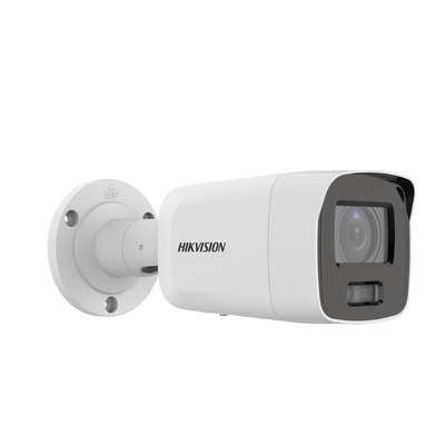 Bala IP 8 Megapixel / Imagen a Color 24/7 / PoE / Lente 2.8 mm / Luz Blanca 40 mts / Exterior IP67 / WDR 130 dB / Captura Facial  / Videoanaliticos (Filtro de Falsas Alarmas) / Micrófono Integrado <br>  <strong>Código SAT:</strong> 46171610 <img src='https://ftp3.syscom.mx/usuarios/fotos/logotipos/hikvision.png' width='20%'>  - HIKVISION