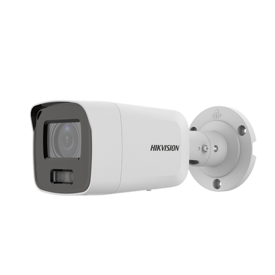 Bala IP 8 Megapixel / Imagen a Color 24/7 / PoE / Lente 2.8 mm / Luz Blanca 40 mts / Exterior IP67 / WDR 130 dB / Captura Facial  / Videoanaliticos (Filtro de Falsas Alarmas) / Micrófono Integrado <br>  <strong>Código SAT:</strong> 46171610 <img src='https://ftp3.syscom.mx/usuarios/fotos/logotipos/hikvision.png' width='20%'>  - HIKVISION