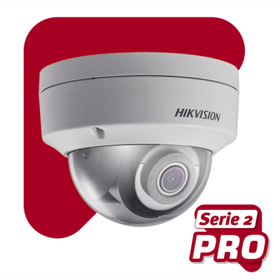 Domo IP 6 Megapixel / Serie PRO / 30 mts IR EXIR / Exterior IP67 / IK10 / Lente 2.8 mm / WDR 120 dB / PoE / Audio y Alarmas / Micro SD / Videoanaliticos Integrados <br>  <strong>Código SAT:</strong> 46171610 - HIKVISION