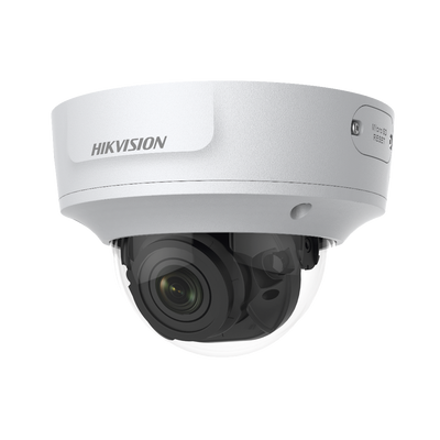 Domo IP 4 Megapixel / Lente Mot. 2.7 a 13.5 mm / 40 mts IR EXIR / Exterior IP66 / IK10 / WDR 120 dB / PoE / Audio y Alarmas / Videoanaliticos Integrados <br>  <strong>Código SAT:</strong> 46171610 <img src='https://ftp3.syscom.mx/usuarios/fotos/logotipos/hikvision.png' width='20%'>  - HIKVISION