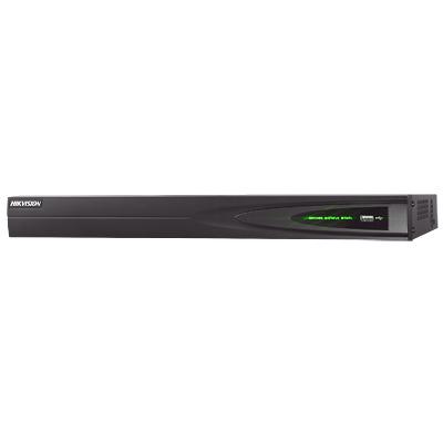 NVR 8 canales IP( 4 en HD) + 8 puertos PoE de 15.4W/1 canal de audio bidireccional, HDMI, VGA <br>  <strong>Código SAT:</strong> 46171600 <img src='https://ftp3.syscom.mx/usuarios/fotos/logotipos/hikvision.png' width='20%'>  - HIKVISION